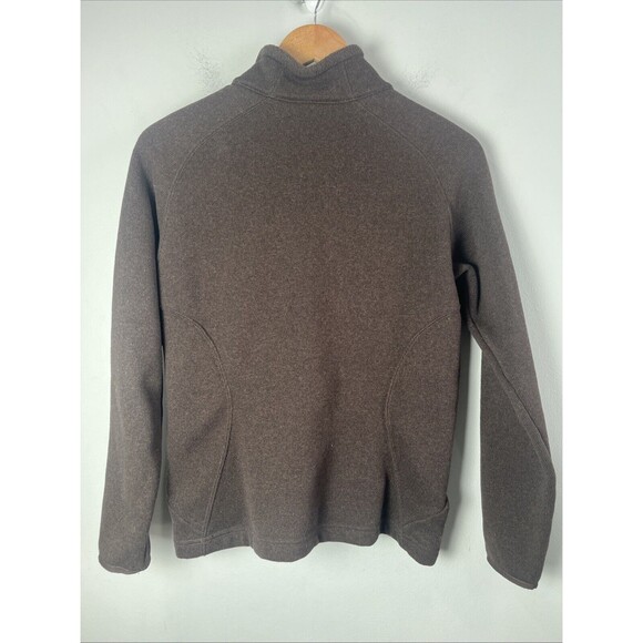 Lands End Sweater Womens Small Knit Pull Over‎ Shirt Brown 1/4 Zip - Picture 3 of 3